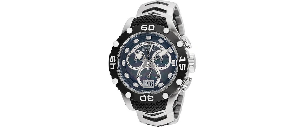 Invicta Men's 47291 Subaqua Quartz Chronograph Black, Silver Dial Watch