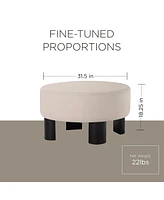 Maven Lane Celia Contemporary Upholstered Ottoman