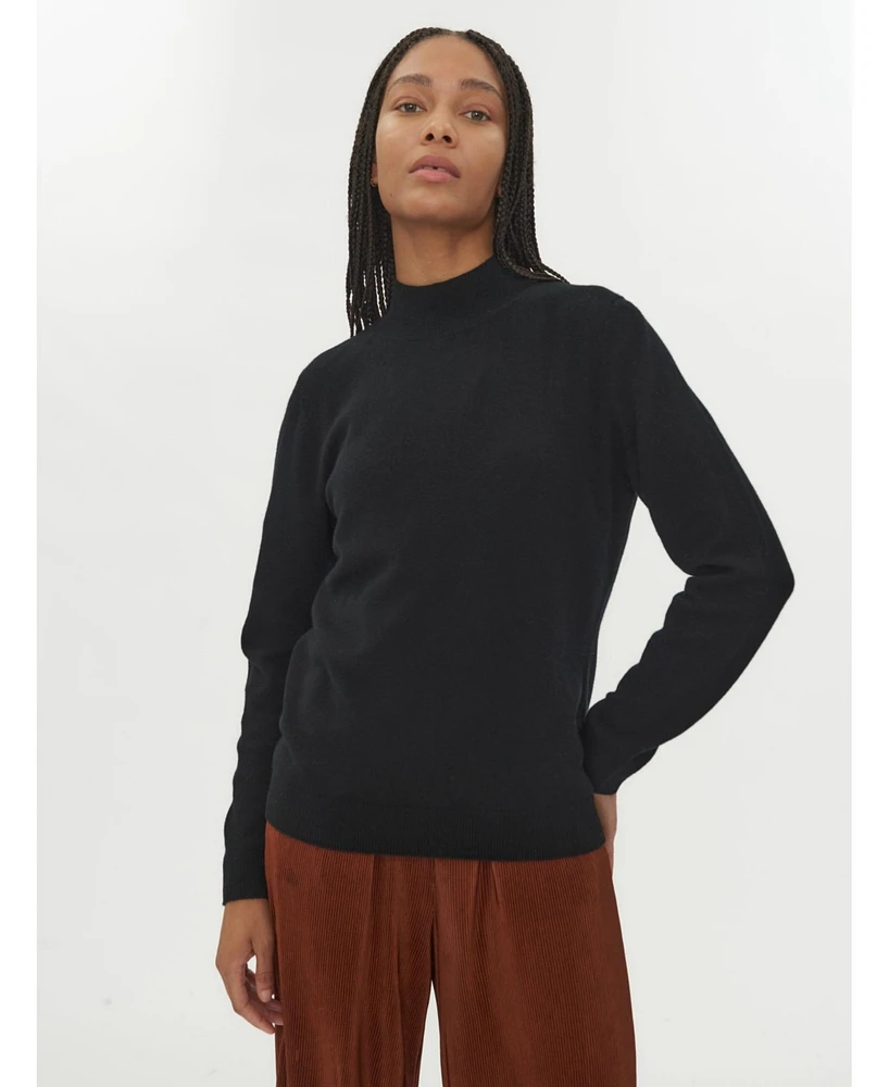 Gobi Cashmere Women's Mock Neck Sweater