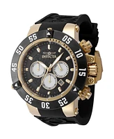 Invicta Men's 47330 Subaqua Quartz Chronograph Black, White, Gold Dial Watch