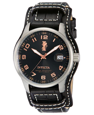 Invicta Men's 12975 I-Force Quartz 3 Hand Black Dial Watch