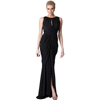 Pia Gladys Perey Women's Maxi Boat Neck Evening Dress