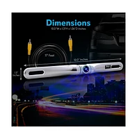 Pyle License Plate Car Rearview Backup Camera, Waterproof, Adjustable, Distance Scale Lines