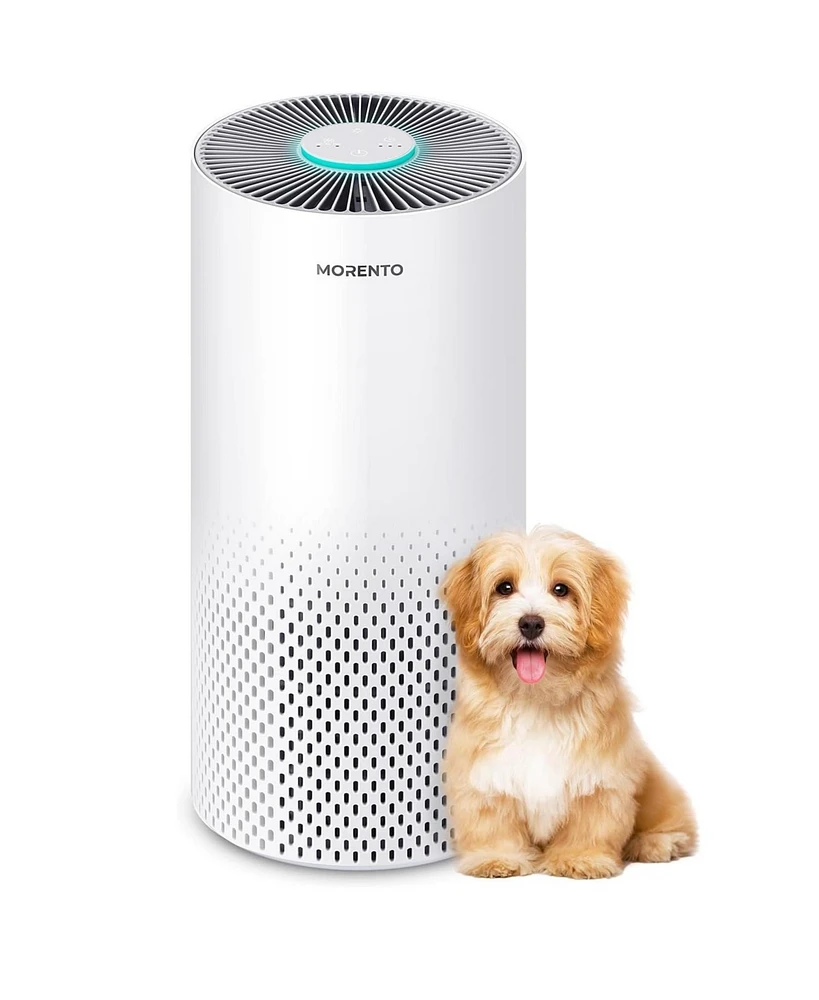 Morento Air Purifiers for Home Large Room Up to 1076 Ft2, H13 Hepa Air Purifiers for Bedroom 22 dB, Air Cleaners for Pet Dander, Dust, Pollen, Odor, S