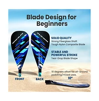 SereneLife Adjustable 3-Piece Sup Paddle with Carry Bag