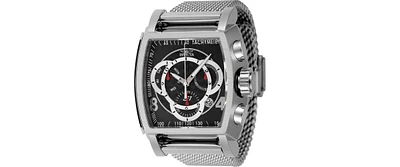 Invicta Men's 46007 S1 Rally Quartz Chronograph Black, Silver Dial Watch