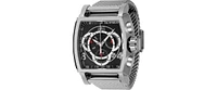 Invicta Men's 46007 S1 Rally Quartz Chronograph Black, Silver Dial Watch