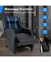 Gouun Pu Leather Massage Gaming Recliner Chair with Side Pockets