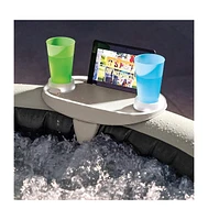 Intex 28520E Tablet Mobile Phone Spa Tray Accessory with Led Light Strip, White