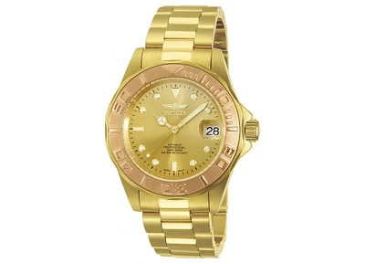 Invicta Men's Pro Diver Automatic 3 Hand Gold Dial Watch