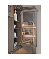 Rev-a-Shelf 18" Kitchen Cabinet Door Mounted 3-Shelf Storage Spice Rack, 4SR-18