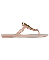 Jeffrey Campbell Linques-j Embellished T-Strap Flat Jelly Sandals