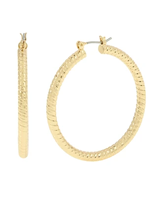 Robert Lee Morris Soho Textured Hoop Earrings