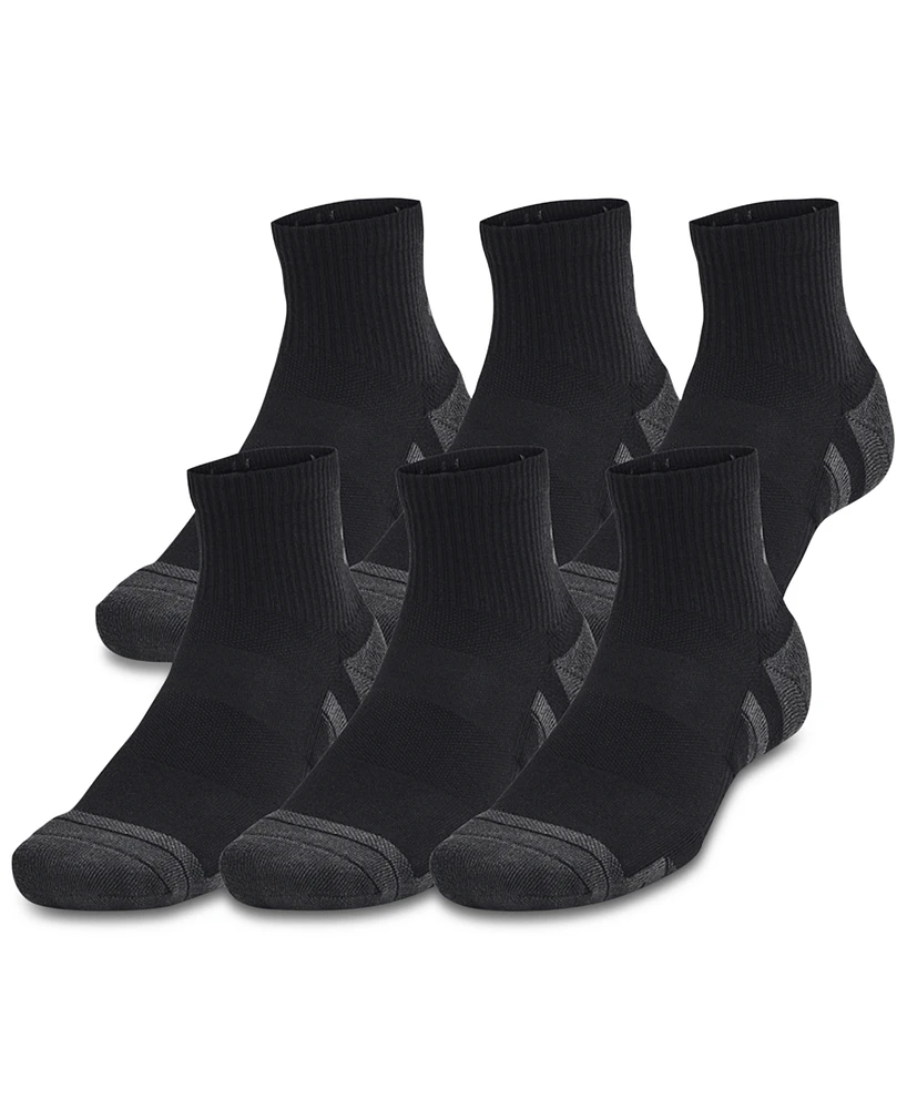 Under Armour Men's Performance Tech Quarter Socks - 6-pack