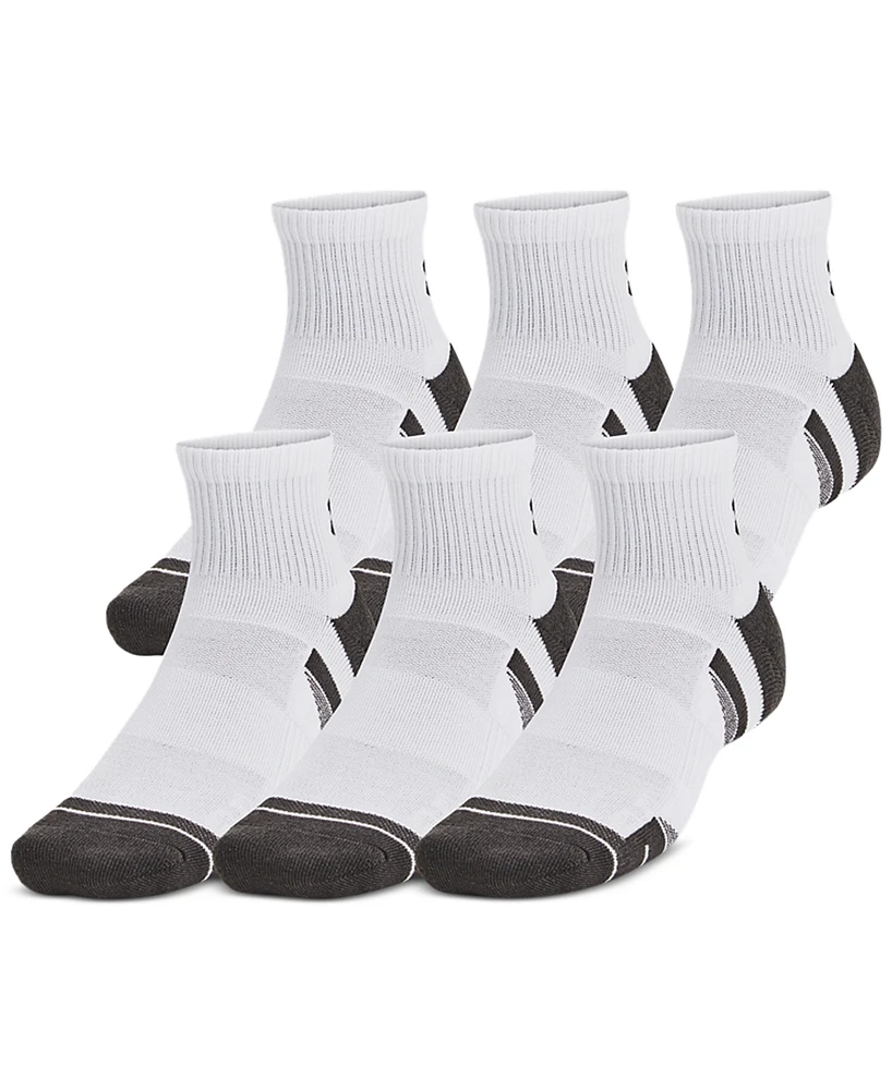 Under Armour Men's Performance Tech Quarter Socks - 6-pack