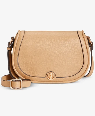 Giani Bernini Pebble Small Saddle Crossbody, Exclusively at Macy's