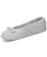Isotoner Signature Women's Gemma Microterry Ballerina Slippers