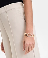 I.n.c. International Concepts Gold-Tone Pave Oval Link Bangle Bracelet, Exclusively at Macy's