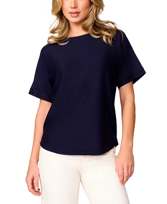 Melissa Paige Women's Button-Back Dolman-Sleeve Sweater