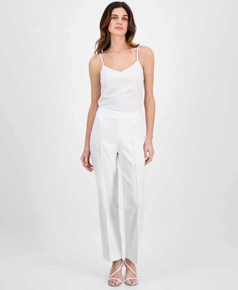 Anne Klein Women's Pull-On Front-Seam Trousers