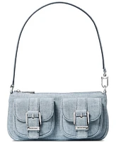 Michael Kors Zoe Small Denim Convertible Shoulder Bag