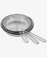 Arch Studio Stainless Steel Frypans, Set of 3, Exclusively at Macy's