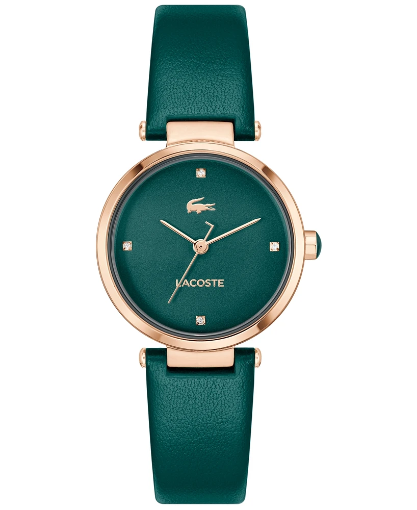 Lacoste Women's Orba Green Leather Strap Watch, 30mm