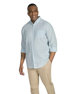 Johnny Bigg Big & Tall Serge Melange Linen Shirt