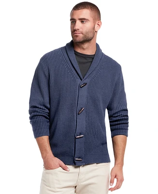 Weatherproof Vintage Men's Shawl-Collar Button Cardigan