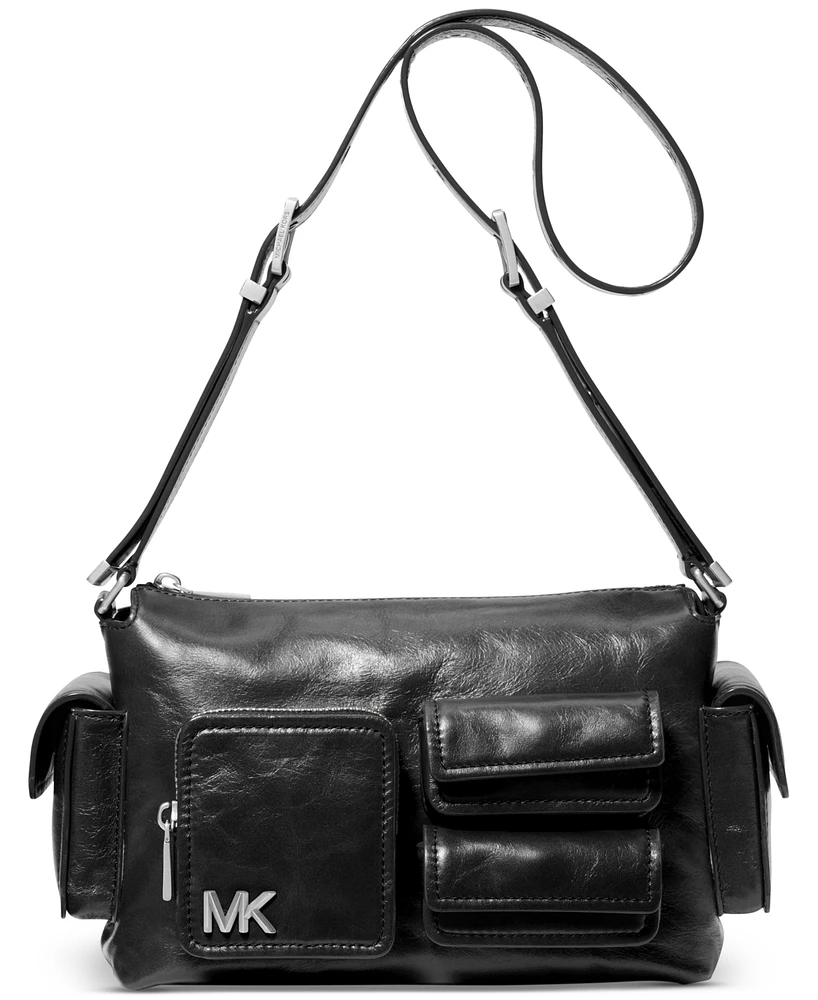 Michael Kors Dakota Medium Pocket Leather Shoulder Bag