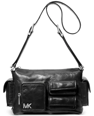 Michael Kors Dakota Medium Pocket Leather Shoulder Bag