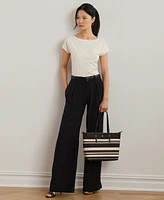 Lauren Ralph Lauren Petite Embroidered Jersey Tee