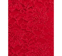 Morgan & Company Women's Sleeveless Glitter Lace Gown