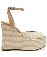 Steve Madden Women's Wanona Raffia Wedge Sandals
