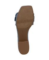 Sam and Libby Women's Kandie Buckle Block Heel Slide Sandals