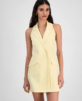 Bar Iii Women's Halter Blazer Mini Dress, Exclusively at Macy's