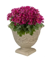 Sunnydaze Decor Darcy 16" Double-Walled Resin Outdoor Planter Pot