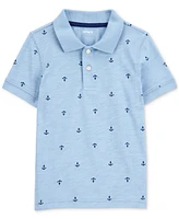 Carter's Toddler Boys Anchor-Pattern Jersey Polo Shirt