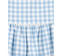 Carter's Toddler Girls Cotton Gingham Flutter-Sleeve Dress