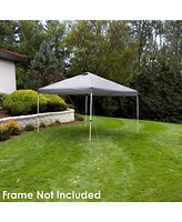 Pop-Up Canopy Replacement Top - 12x12 Canopy Replacement Cover Only - Tent Shade Cover with Vent - Gray