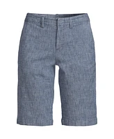 Lands' End Petite Classic 12" Chambray Shorts