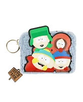 South Park Applique Character Art Faux Shearling Card Wallet