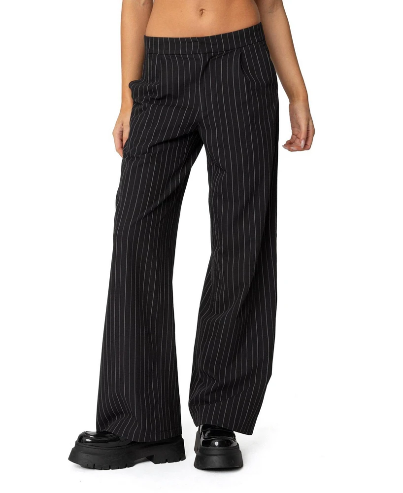 Edikted Women's Aliza Pinstripe Pants