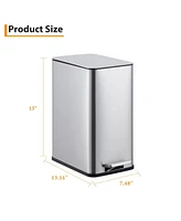 gaomon 2.6 Gallon Kitchen Trash Can, Stainless Steel Garbage Can