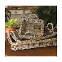 Normandy Rectangular Serving Trays, Set Of 3