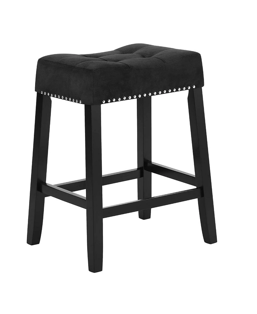 Slickblue Saddle Seat Counter Height Stool for Kitchen & Dining – Stylish and Comfortable Design