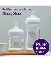 Philips Avent Glass Natural Bottle with Natural Response Nipple Baby Set