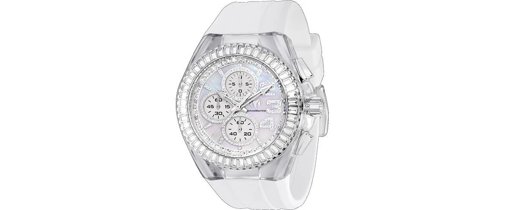 TechnoMarine Men's Tm-121024 Cruise Quartz Chronograph White Dial Watch