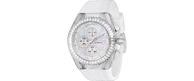 TechnoMarine Men's Tm-121024 Cruise Quartz Chronograph White Dial Watch