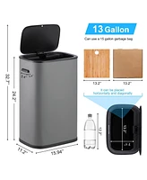 gaomon Automatic Trash Can with Lid,13 Gallon Smart Trash Can